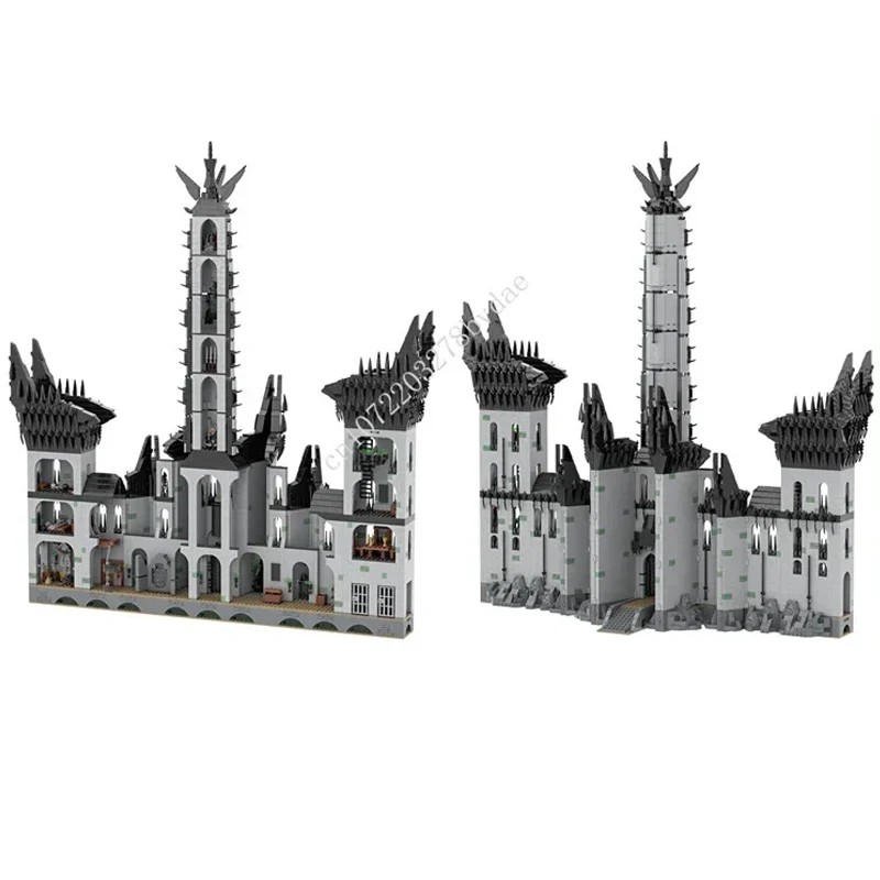 MOC-84124 autorizado, 14045 Uds. + serie de películas de partículas pequeñas, Kit de Minas Morgul, juguete de montaje para niños, regalos de Navidad para niños de edades