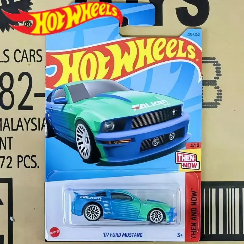 

Original Hot Wheels 1/64 Metal Car Alloy Die Cast 07 Ford Mustang Then And Now Toys For Boys Miniature Vehicle Model Car Toys