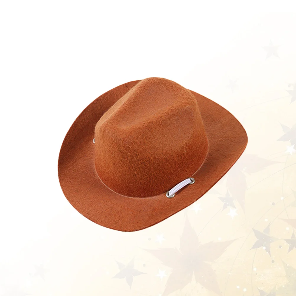 

1Pcs Dog Cowboy Pet Hat Solid Color Adjustable Rope Design Outdoor Decorative Hat Perfect Photo Prop for Puppy