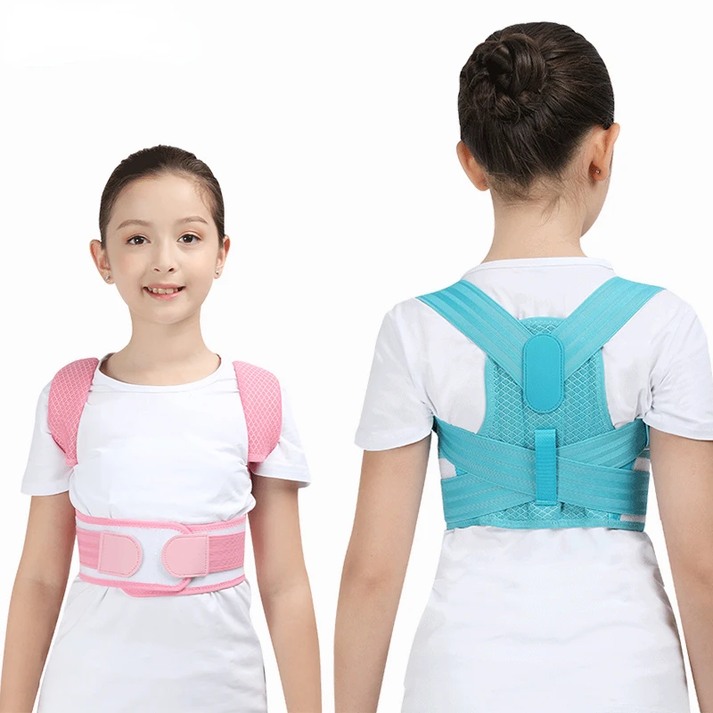 Corrector de postura de espalda para niños y adolescentes, corsé ortopédico, hombro, cintura Lumbar, soporte de corrección, enderezar el cinturón