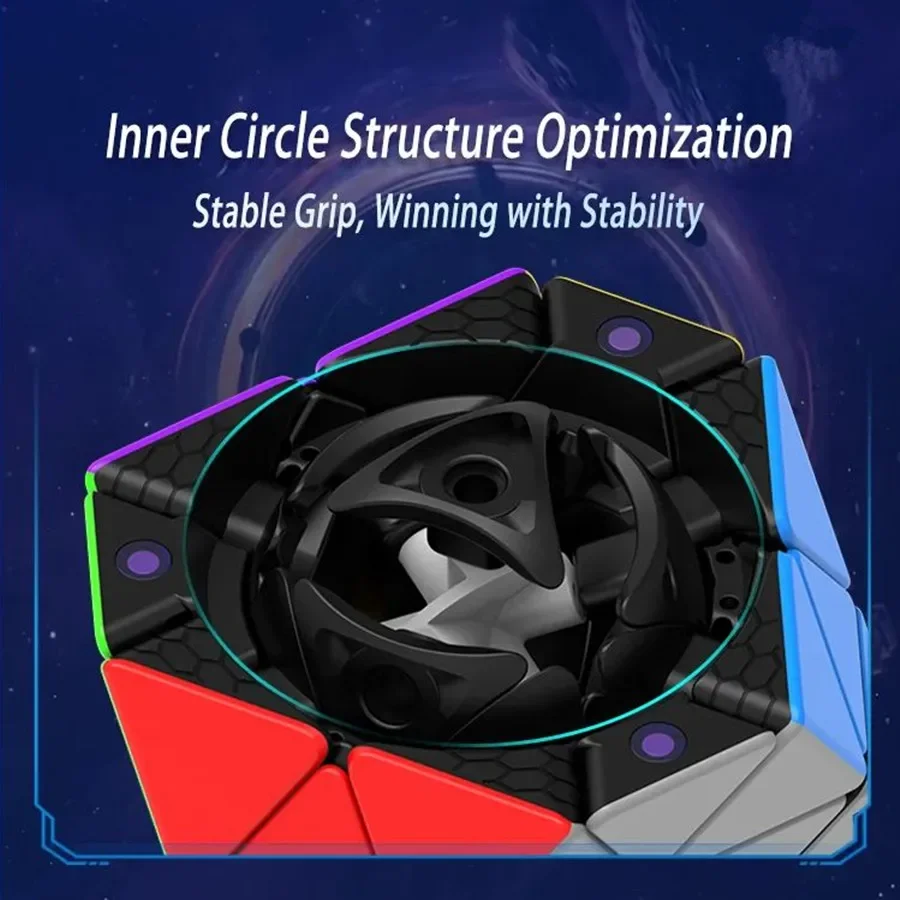 DianSheng Fto Rotating Octahedron Magnetic Magic Cube Stickerless Educational Toy Toys For Children Cubo magico Toys