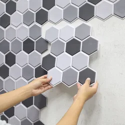 Diamond Wall Stickers Waterproof Shower Room Kitchen Oil Proof Collision Avoidance 3d Wallpaper Self-adhesive Home Decoration