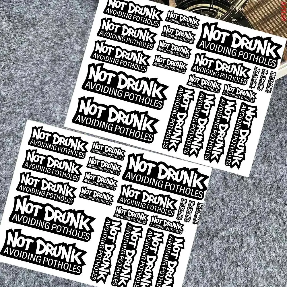 Not Drunk Decal Set High Quality Printed And Cut Stickers Motorcycle Sticker