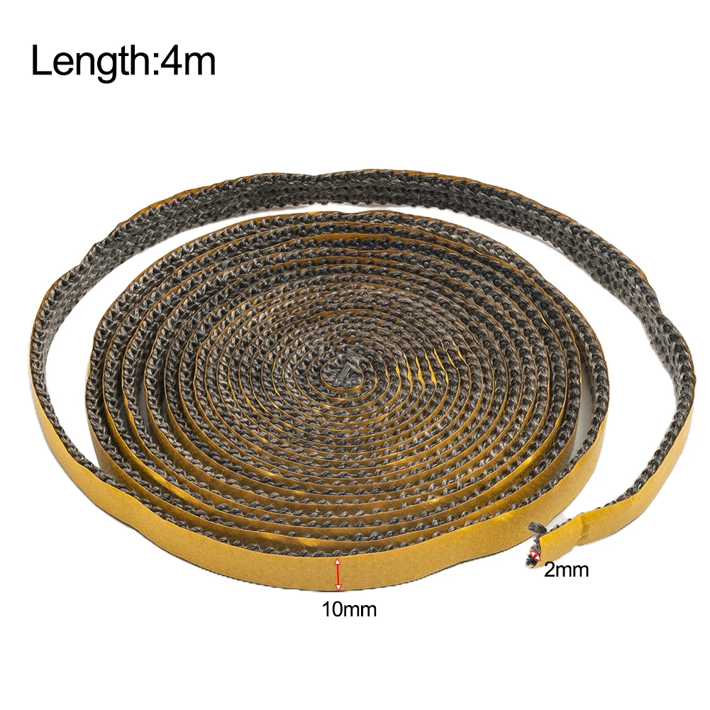 Waterproof Strip Sealing Strip 10x2mm 1pcs 4M Cotton Fireplace Gasket Furnace Sealing Tape Zbrand New Exquisite