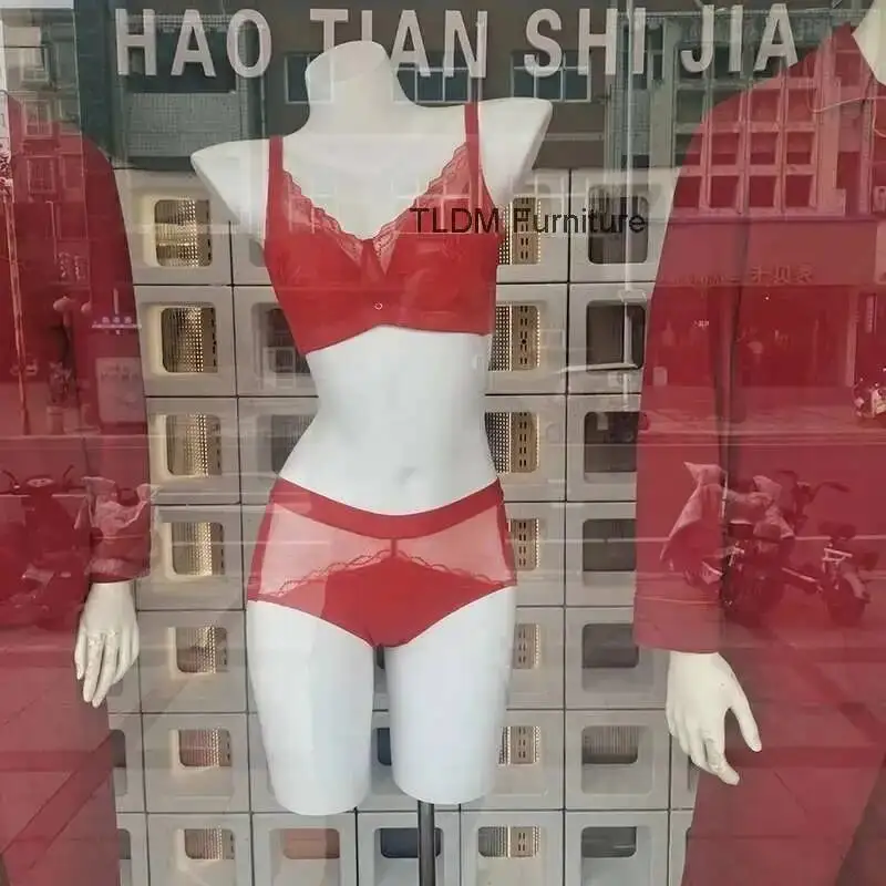 

Props and Modern Men's Underwear Women's Mannequins Half-length Bra Underwear Plastic Fake Human Body Window Display Stand Model