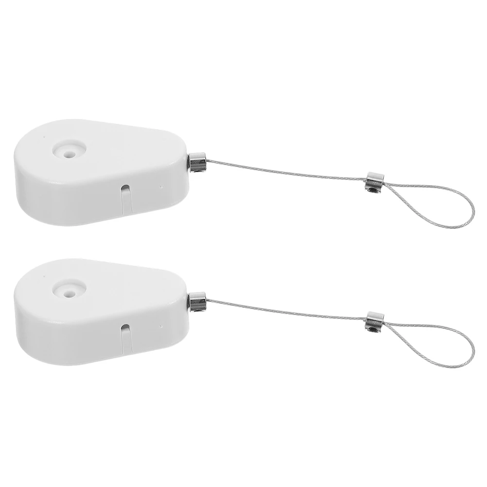 1 Set Automatic Retractable Anti-Theft Case Steel Wire Security Lock Adjustable Length Telescopic Cable Holder For Electronics