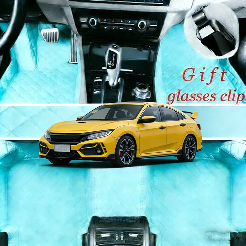 

Custom For Honda Civic FK7 Hatchback 2016-2021 All-weather Car Floor Mats Car Accessories Carpets Covers Left /Right Hand Drive