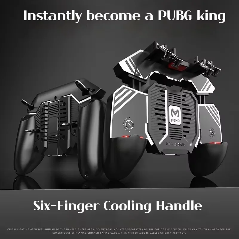 MEMO Ak77 Gamepad Controller di gioco wireless Trigger Phone Cooler Fan Controller di gioco con ventola Joystick di attivazione mobile