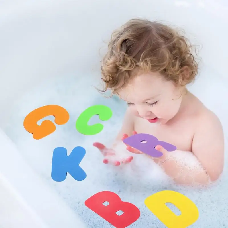 36 Stuks Foam Bad Letters Play Set Schuim Fun Letters Aantal Kleurrijke Educatief Abc Schuim Bad En Douche Speelgoed Voor 1-3 Baby