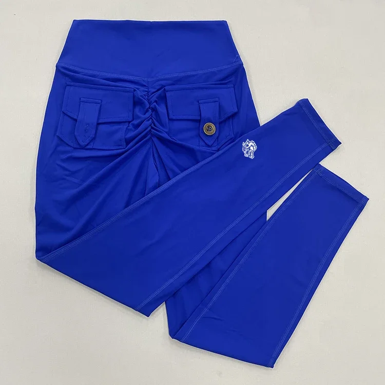 

Darcsport New Women Seamless Yoga Leggings with Pockets Naked Feeling Tight Sports Running Training Dance Hip Women's Pants