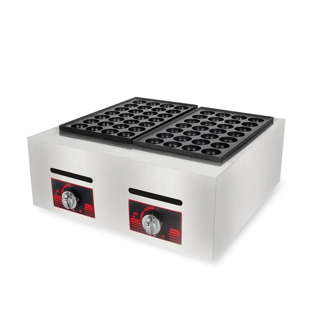 

Double Plates Gas Japanese Takoyaki Machine Fish Ball Equipment
