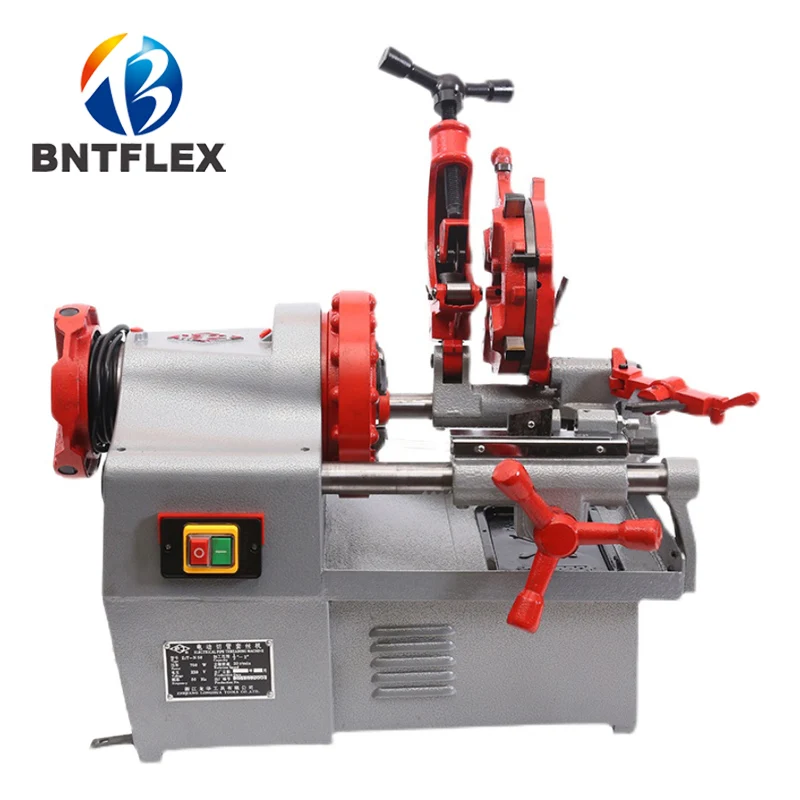 220V Electric Automatic Small 4 Inch Threading Machine Fire Pipe Car Pipe Threader Rubber Product Making Machinery