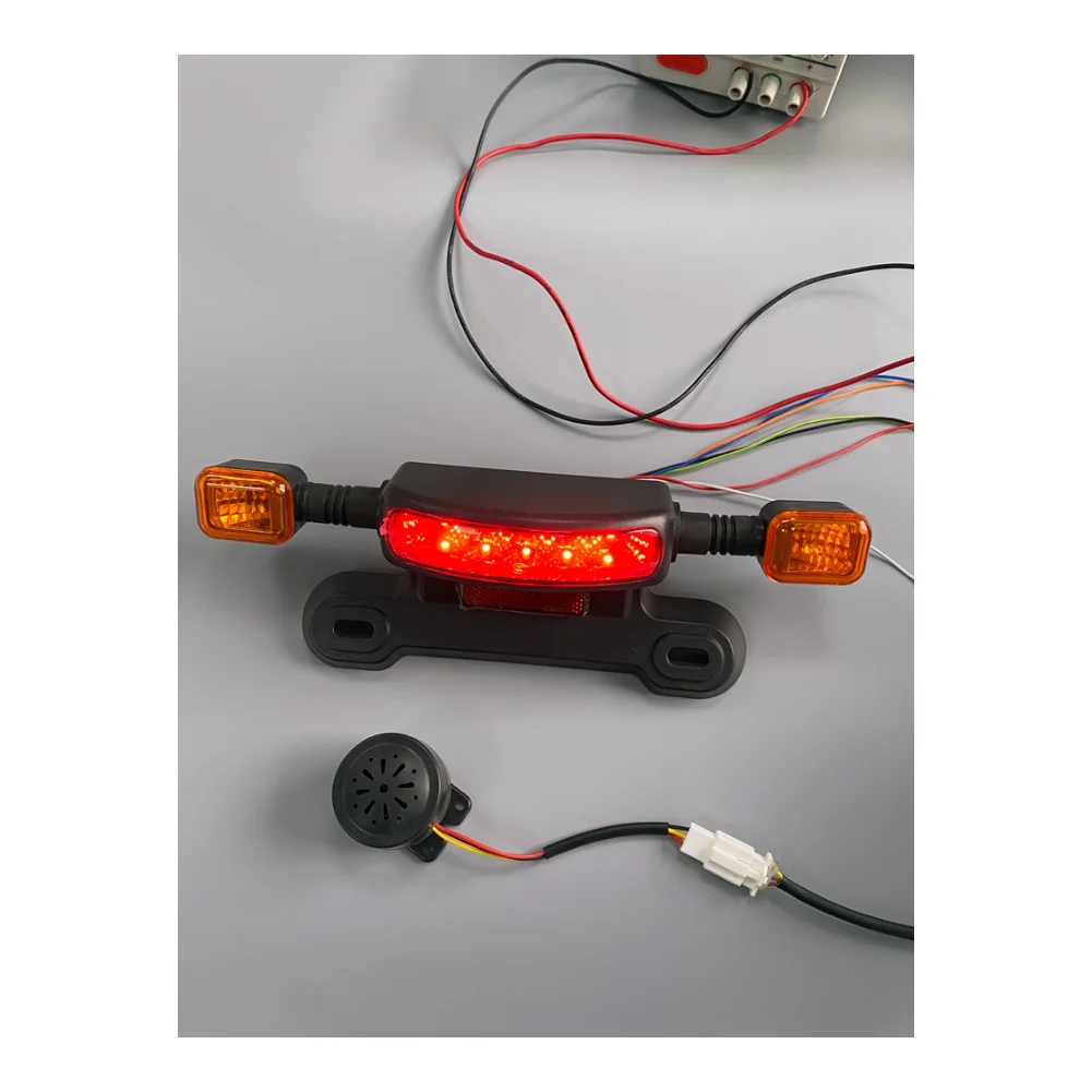 For Nighttime Riding 3 In 1 LED Tail Light Motorcycle Tail Brake Light Integrated Rear Lamp Color Coded Wiring
