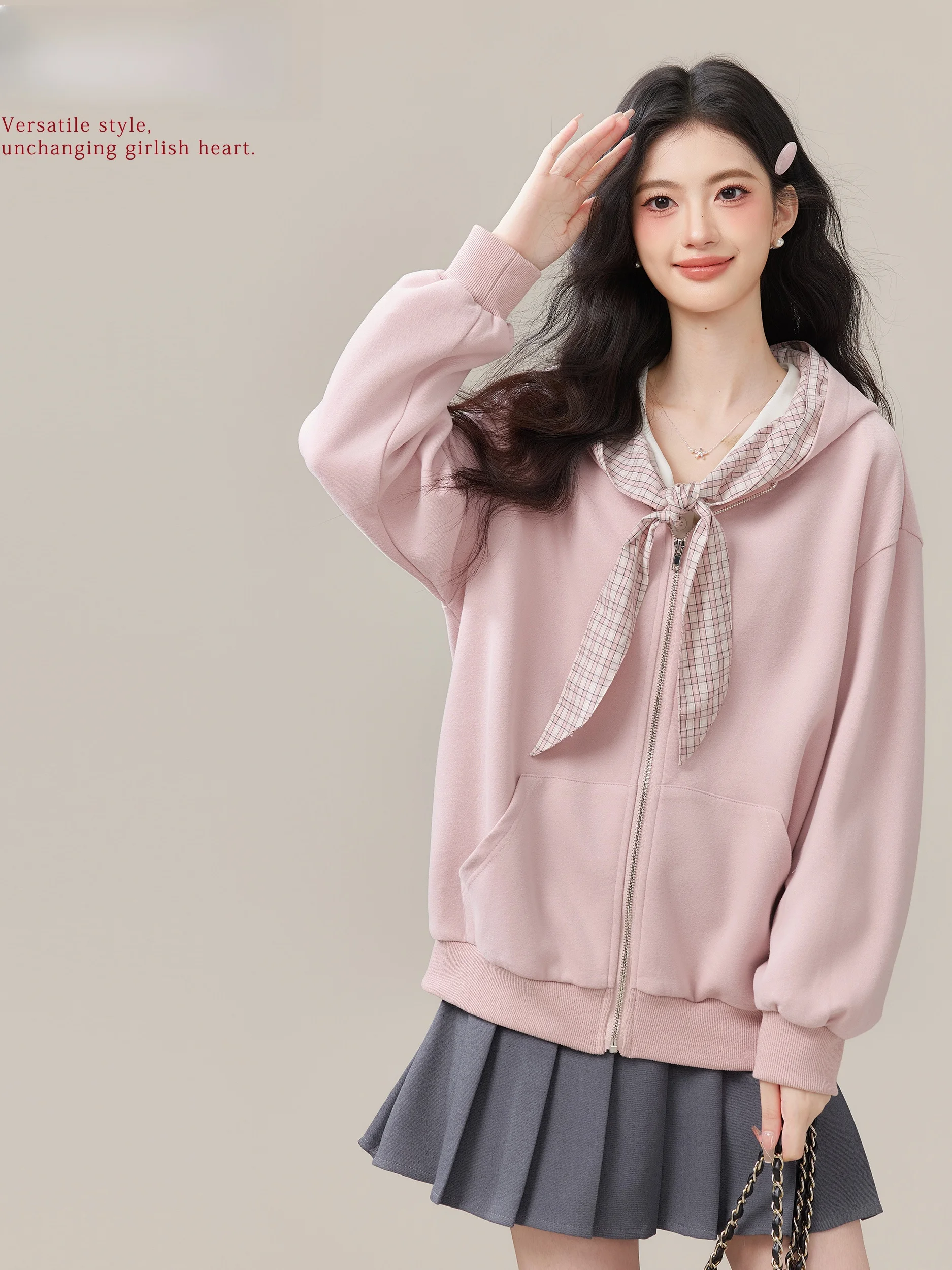 

Loose Women's Hoodie Belted Tie-Dye Sweatirt Casual Outerwear Autumn Winter New Sle Comfortable Cotton Polyester Blend