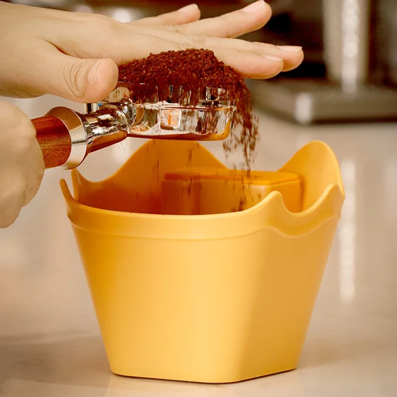 Anti-Slip Shock-Absorbent Coffee Knock Box Espresso Grounds Container Waste Bin Barista Tools Espresso Machine Accessory