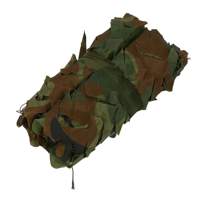 2 pezzi 1M x 2m 39 x78inch Woodland Camouflage Camo Net Cover caccia Shooting Camping Army