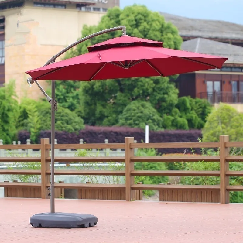 Outdoor parasol courtyard garden Internet celebrity homestay cafe milk tea shop