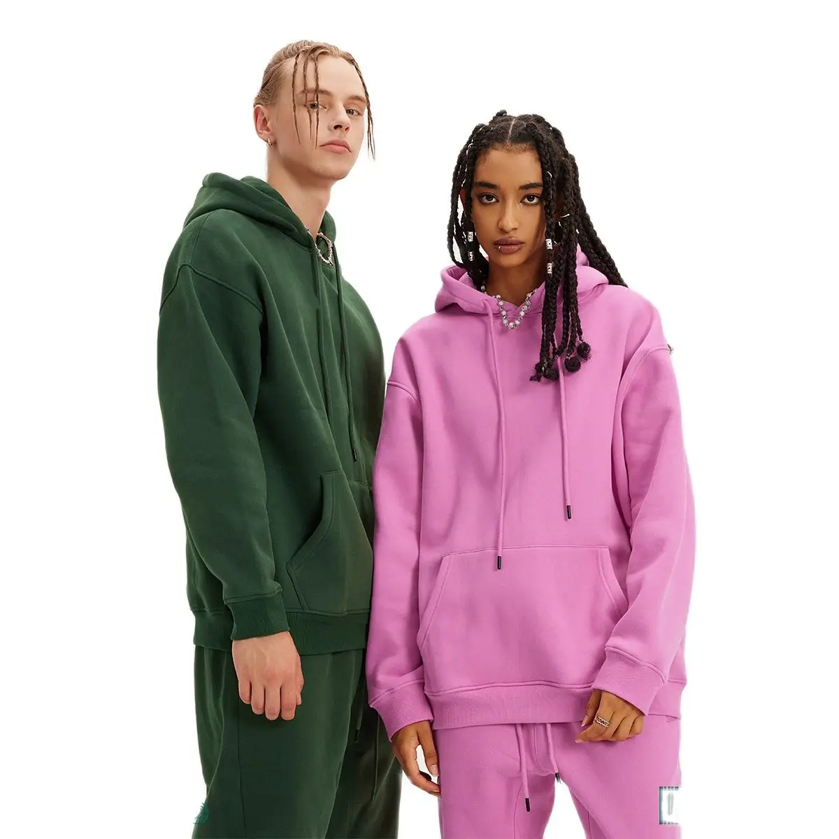 Woman ClothingMonochrome Blank For Women, Plush Pullover, Comfortable Hooded Sweater, Couple Costume, 36 Colors, New Fas
