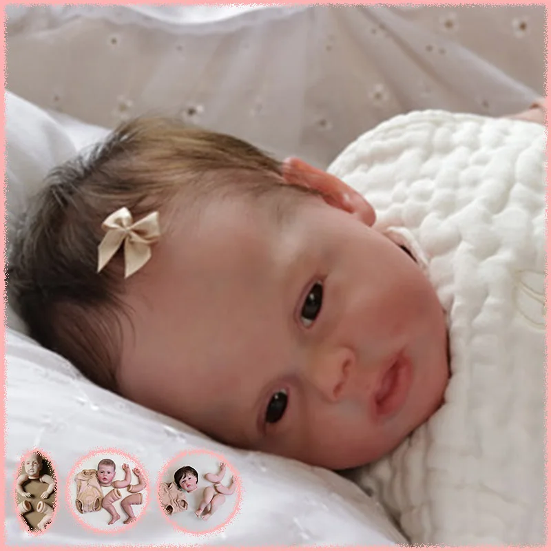 20Inch Already Painted Kits/Unpainted Kit Reborn Sherry Doll Kit Lifelike Soft Touch Fresh Color DIY Doll Parts With Cloth Body