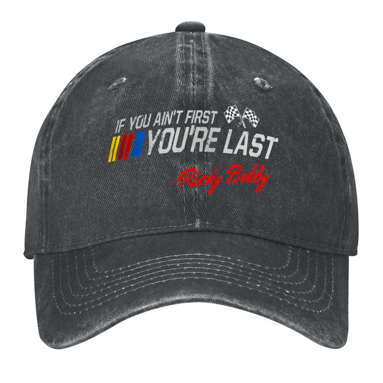 

Talladega Nights Ricky Bobby If You Ain"t First Baseball Cap Wild Ball Hat Horse Hat Funny hats Golf Wear Men's Hats Women's