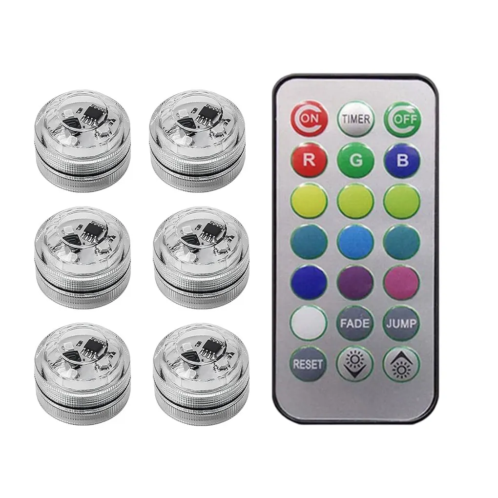 Wireless LED Car Interior Ambient Light Remote Control Decoration Auto Roof Foot Atmosphere Lamp Adhesive Bicycle Tail Light