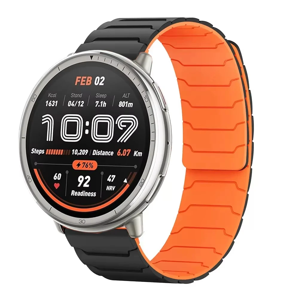سوار مغناطيسي لـ Amazfit Active 2 حزام لـ Amazfit Active/ Active 2/Mini/GTS 4/3/2/2e Bands Amazfit Bip U 20 ملم حزام (استيك) ساعة