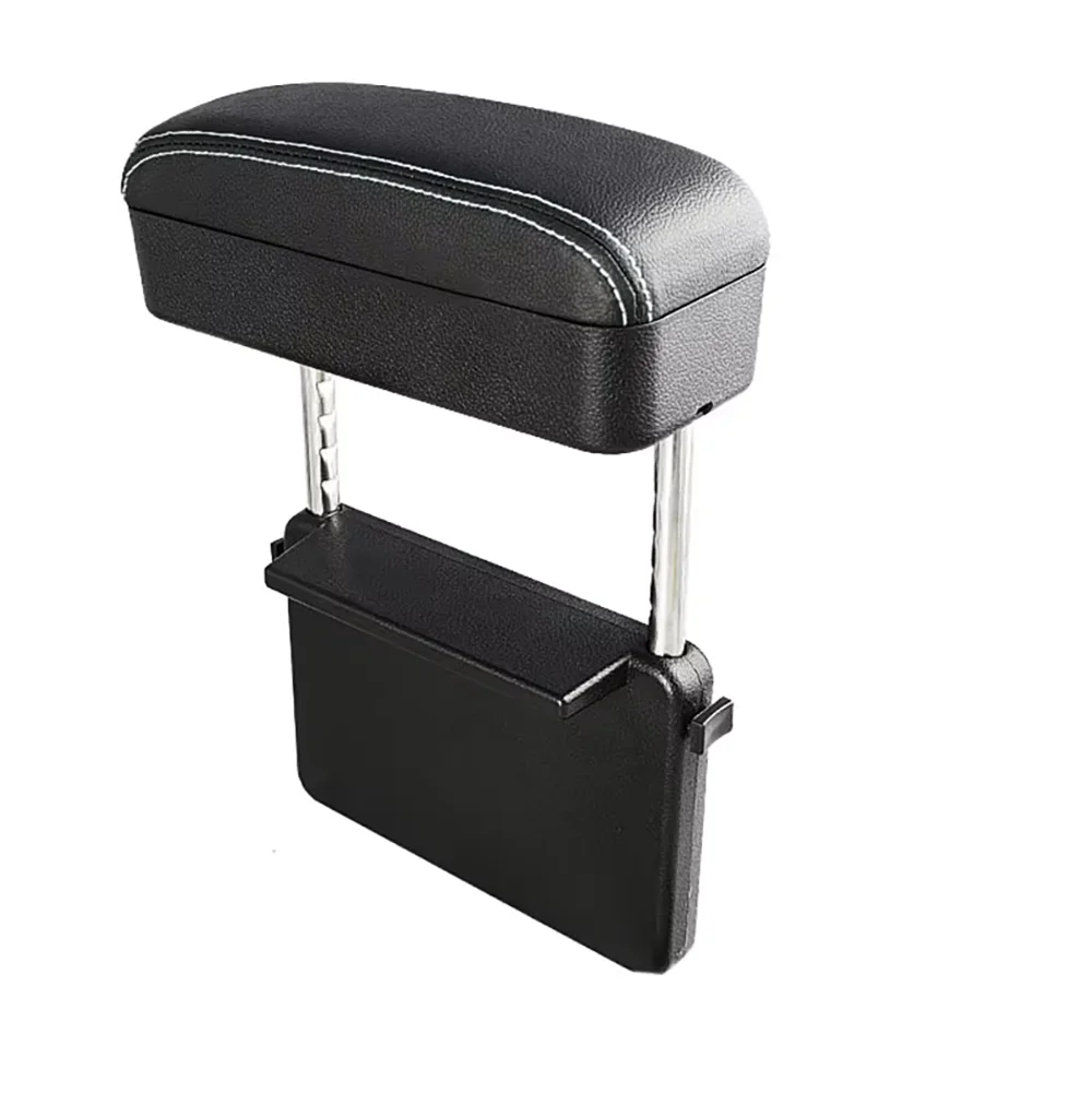 صندوق مسند ذراع السيارة من الجلد العالمي منظم فجوة المقعد الأمامي مع حامل أكواب للتخزين ملحقات السيارة الداخلية