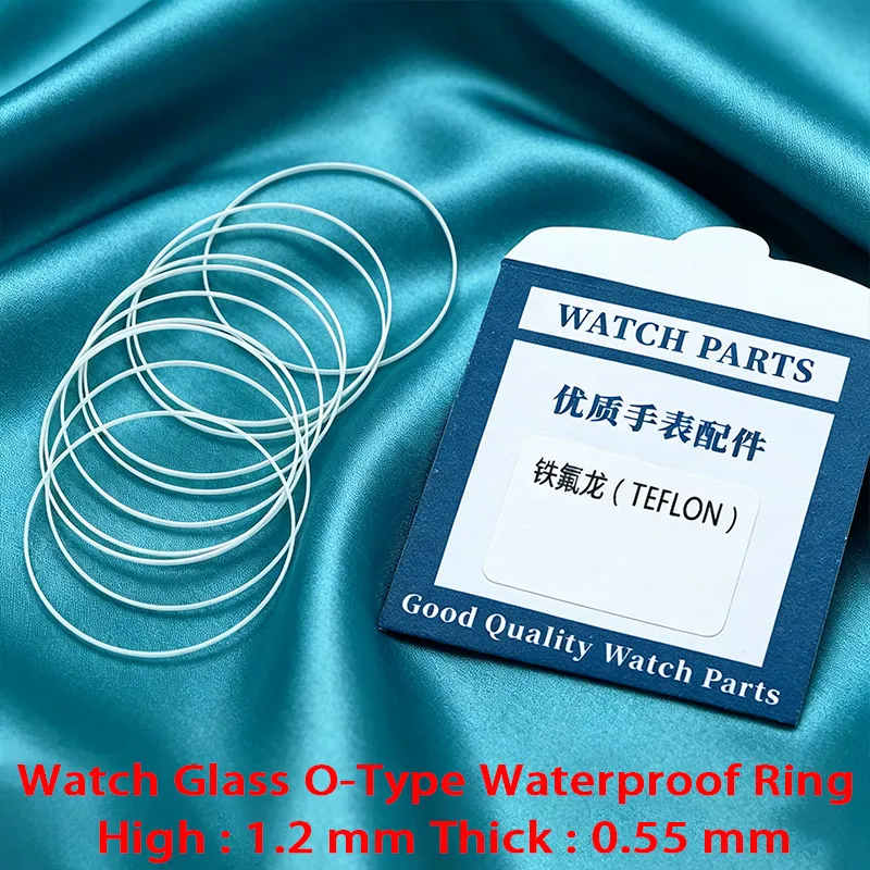 2/5PCS Watch Glass Waterproof Gaskets O-Ring Dia 25-40mm High 1.2MM Thick 0.55MM Watch Case Waterproof Gasket Ring Replace Parts