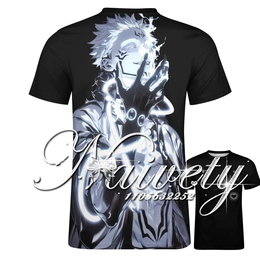 Summer New Jujutsu Kaisen Ryomen Sukuna 3DPrint T-shirt Unisex Loose Quick Dry Sports Tee Anime Outdoor Trendy Short Sleeve Tops