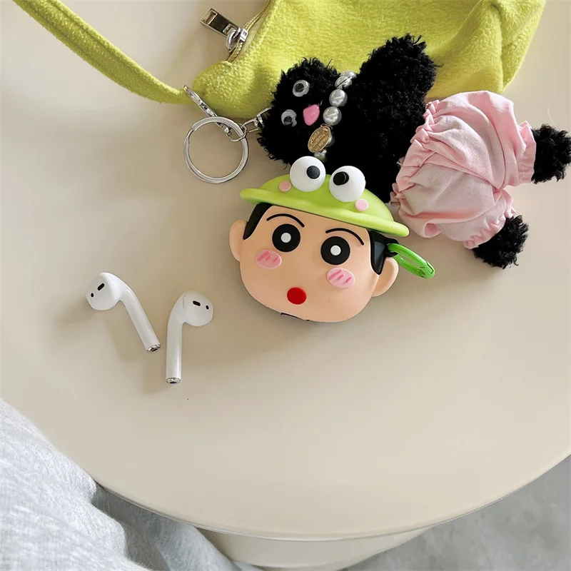 Custodia carina Frog Boy per AirPods 4 Airpod 1 2 3 Pro Pro2 Auricolari Bluetooth Scatola di ricarica Custodia protettiva per auricolari