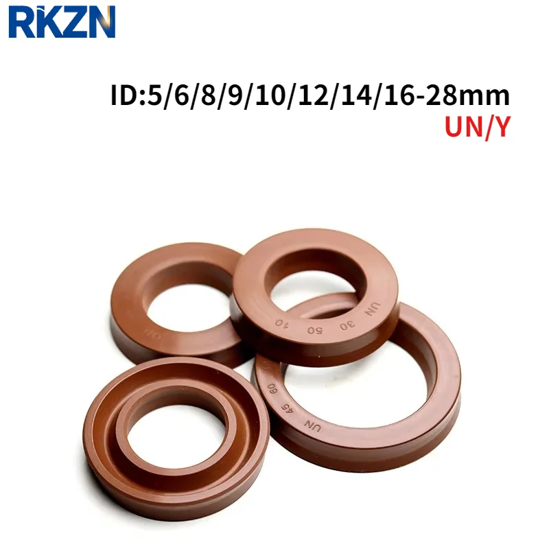 UN Y-type FKM Radial Shaft Hydraulic Seal ID 5-28MM Single Lip U Cup Seal for Piston Rod
