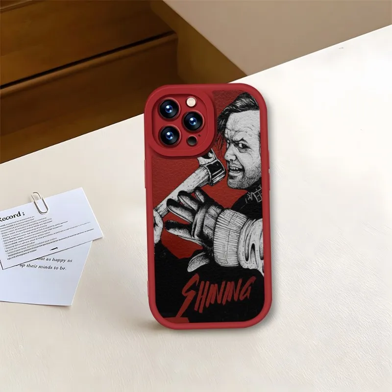 The Shining Stanley Kubrick Movie Phone Case Red For IPhone 11 13 14 12 Pro Max Mini Xs X Xr 7 8 Plus SE2020 Leather Coque