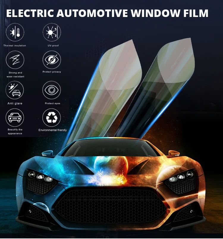 

2025 Car Film Glass 100%UV Proof Electric Controlled Window Film Car Water Proof Unti Scratch Car Potictive Film