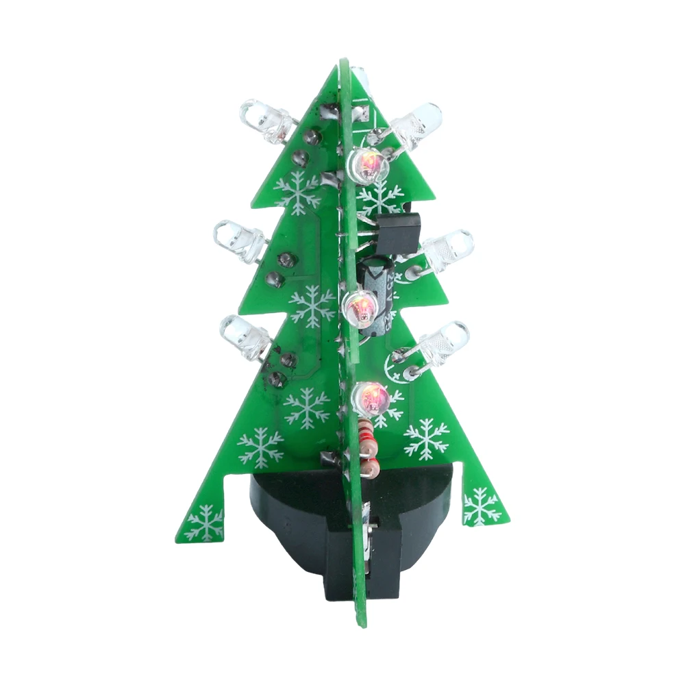 LED Flashing Christmas Tree DIY Kit Electronic Soldering Practice Components Soldering Tutorials, DIY Enthusiasts image 3