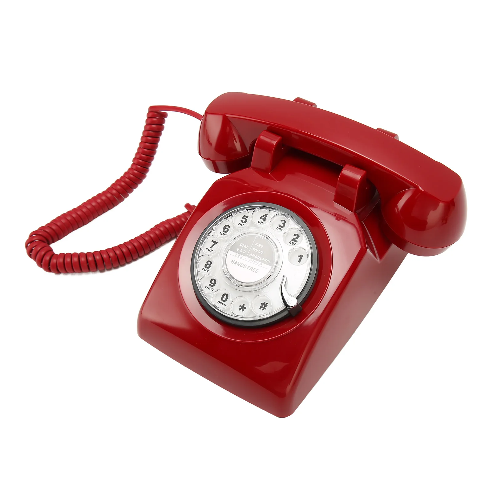 هاتف الاتصال الهاتفي الدوار الطراز القديم ، هاتف أرضي الطراز القديم ، مكبر صوت ميكانيكي للمكاتب المنزلية والفنادق