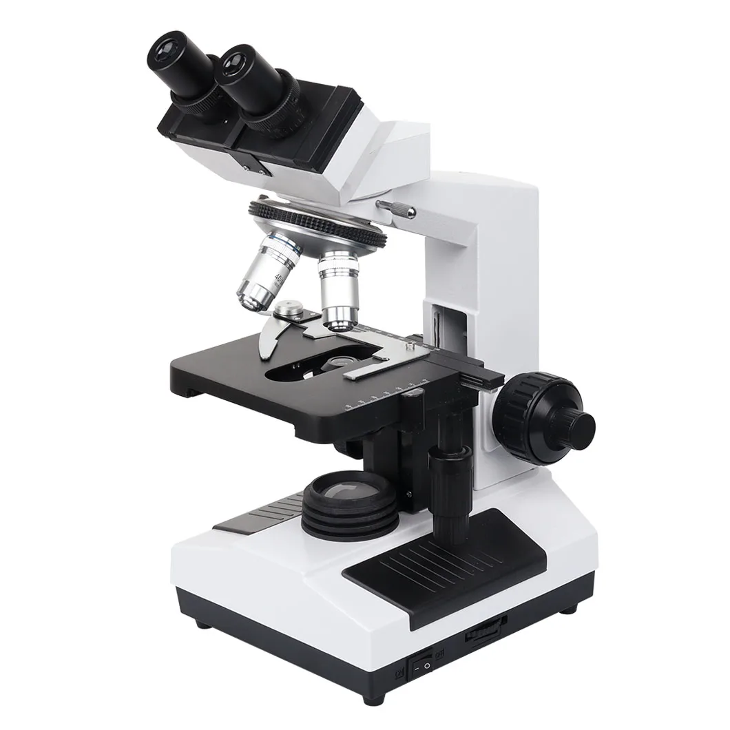 HXSZ-107BN Medical Optoelectronics Portable Binocular Biological Microscope with LED light