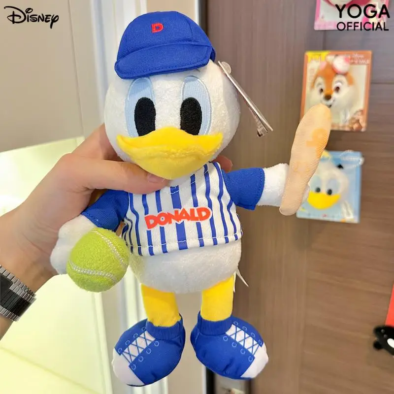 23Cm Disney Donald Duck Plush Toy Cartoon Plush Doll Keychain Pp Cotton Filled Cute Doll Backpack Pendant Children's Toy Gift