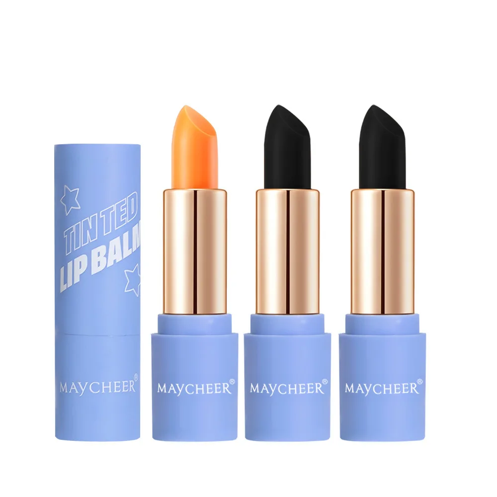 MAYCHEER Black Color Changing Lipstick Women's Moisturizing Lipstick Hydrating Longlasting Temperature Change Makeups Wholesale