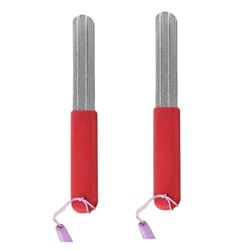 2Pcs Fishing Hook Grinding Stone Hook Sharpening File Double Sided Diamond File Dropship