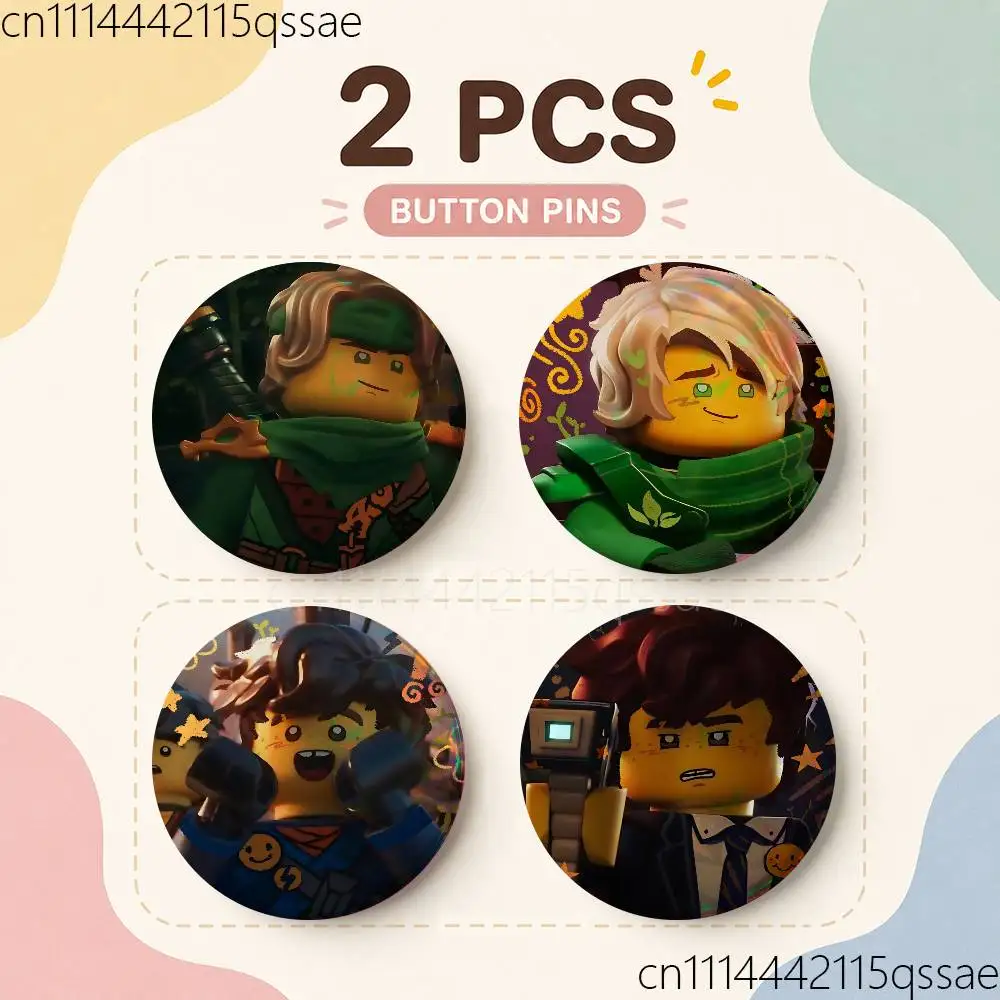 For Lloyd Garmadon 25/32/44/58/75mm Badges Tinplate Soft Button Pin Brooch Metal Badge Custom Accessories Hat Bag Lapel