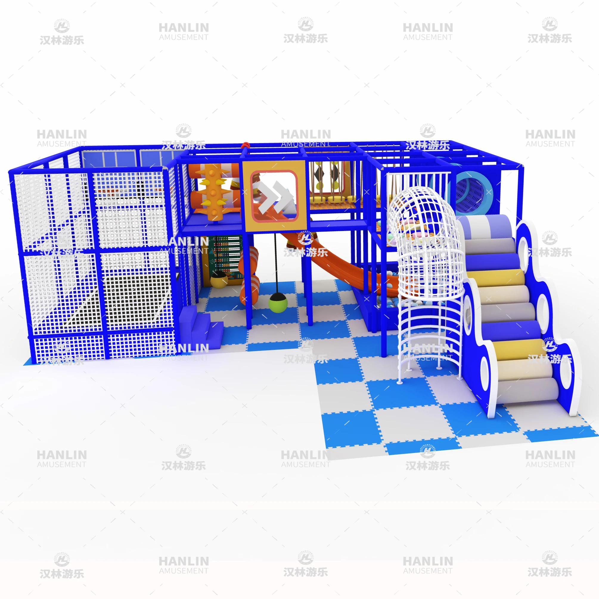 

Indoor Playground Equipment Small Kids Soft Play Set Protective Indoor Amusement Park for Youngsters