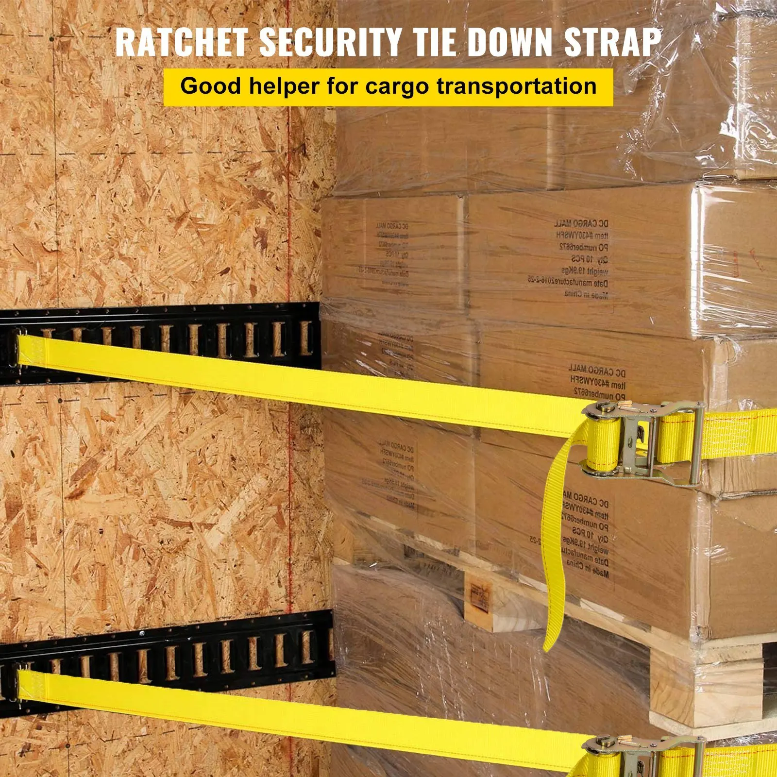 E Track Ratchet Strap, 18PCS 2