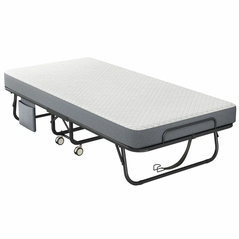 Mesh Rollaway Bed Thickened Household Lunch Break Sofa Bed Apartment Extra Bed