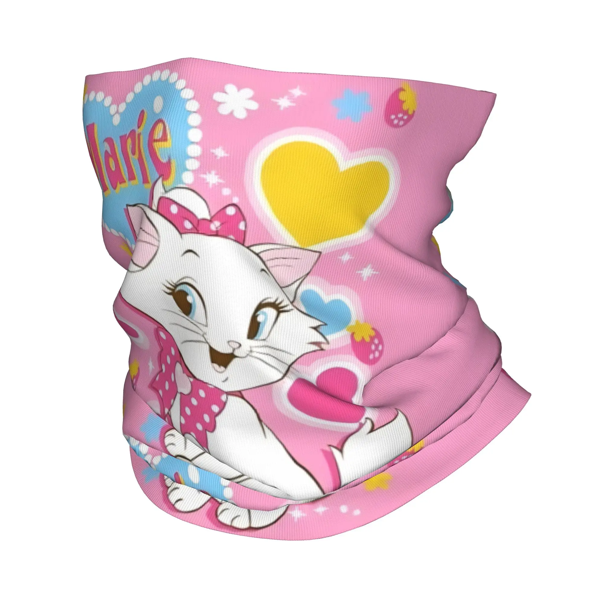 Bandana Personalizada Gatinha M-Marie para Esqui e Caça, Lenço Envolvente Unissex, Faixa de Cabeça Divertida e Aquecedora