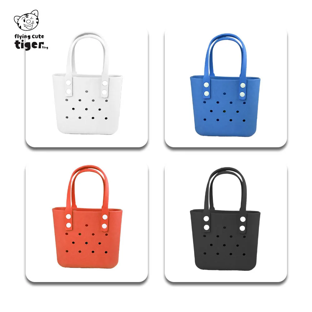 Bento-Tasche im koreanischen Stil, neues Modell, Eva Beach DIY, perforiert, modische Outdoor-Handtasche, tragbar, wasserdicht, schlicht – Detail 16