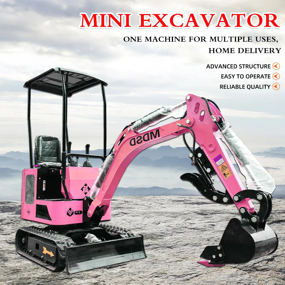 

Compact Hydraulic Mini Excavator 1.2-2 Ton Micro Digger for Landscaping Municipal Construction Ditching Digging Earthmoving CE