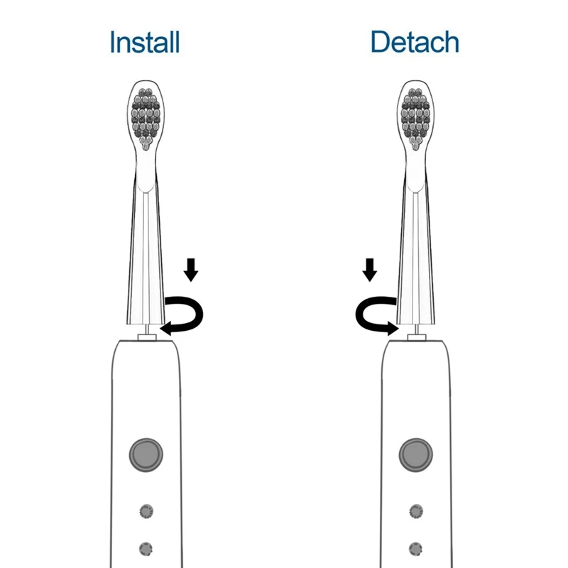 10PCS Toothbrush Replacement Head Toothbrush Head For Fairywill FW-507/508/551/917/959,FW-D1/FW-D3/FW-D7/FW-D8