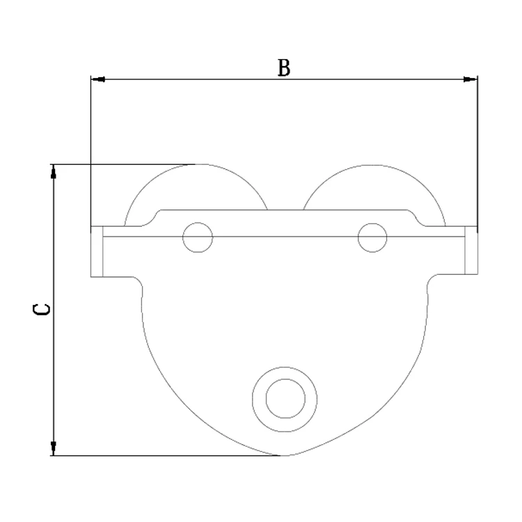 0.5ton 1ton 1.5ton 2ton 3ton 5ton Beams Hand-push Monorail Trolley Manual P Type Plain Trolley