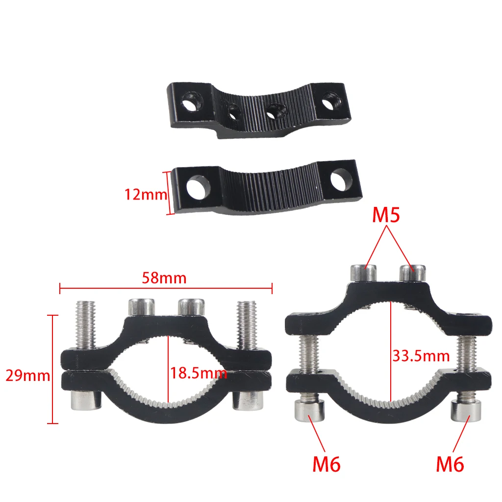 Lenker M6 Feste Schraube Fahrrad Radfahren Clip Clamp Taschenlampe Halterung LED Front Licht Halter Motorrad Fahrrad Zubehör – Detail 6