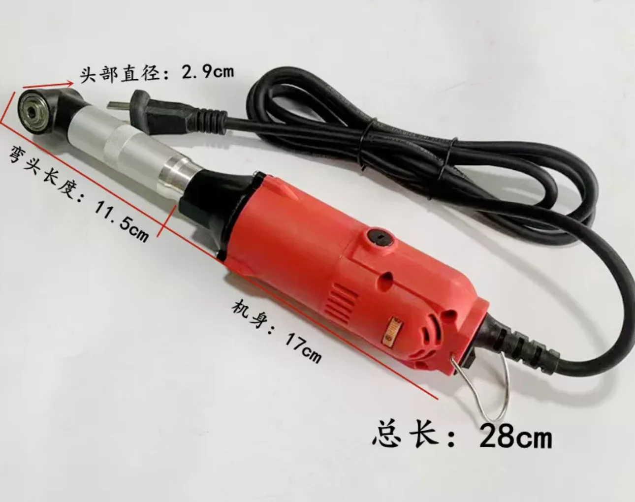 350W Electric Wood Grinder Elbow 90-Degree Angle Engraving Motor for Jewelry Mold Polishing Ceramic Jade Cutting with Hanging Fe